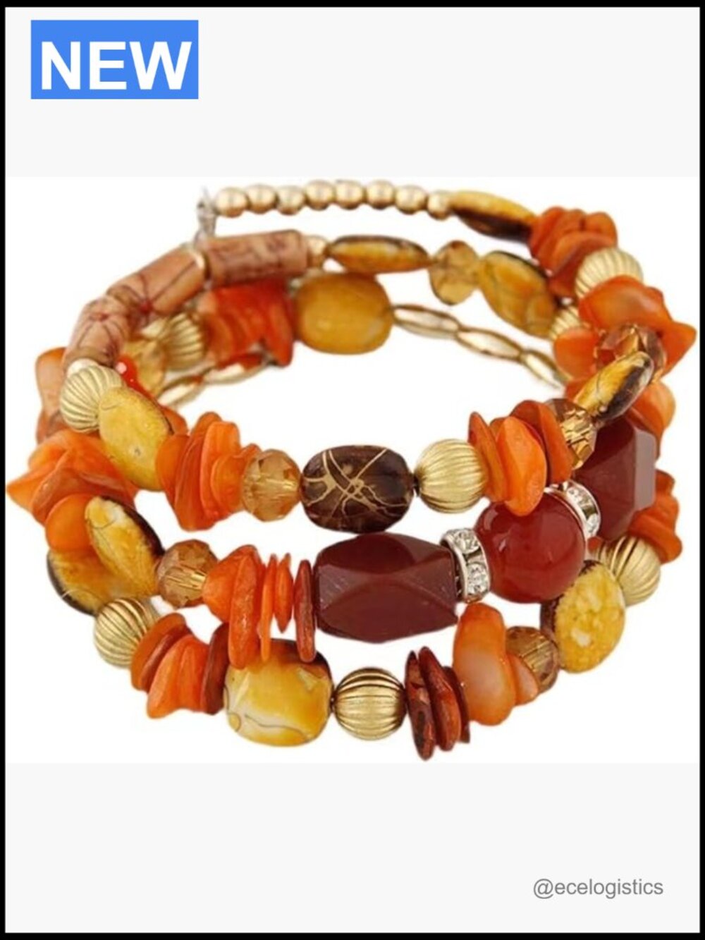Multilayer Agate Bead Wrap Bracelet Handmade Crystal Stone Charm